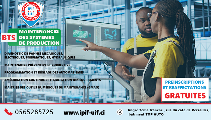 MAINTENANCE DES SYSTÈMES DE PRODUCTION